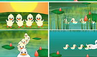 小鸭子儿歌视频,欢快旋律中的童年回忆
